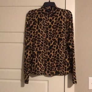 Cheetah Print Turtle Neck